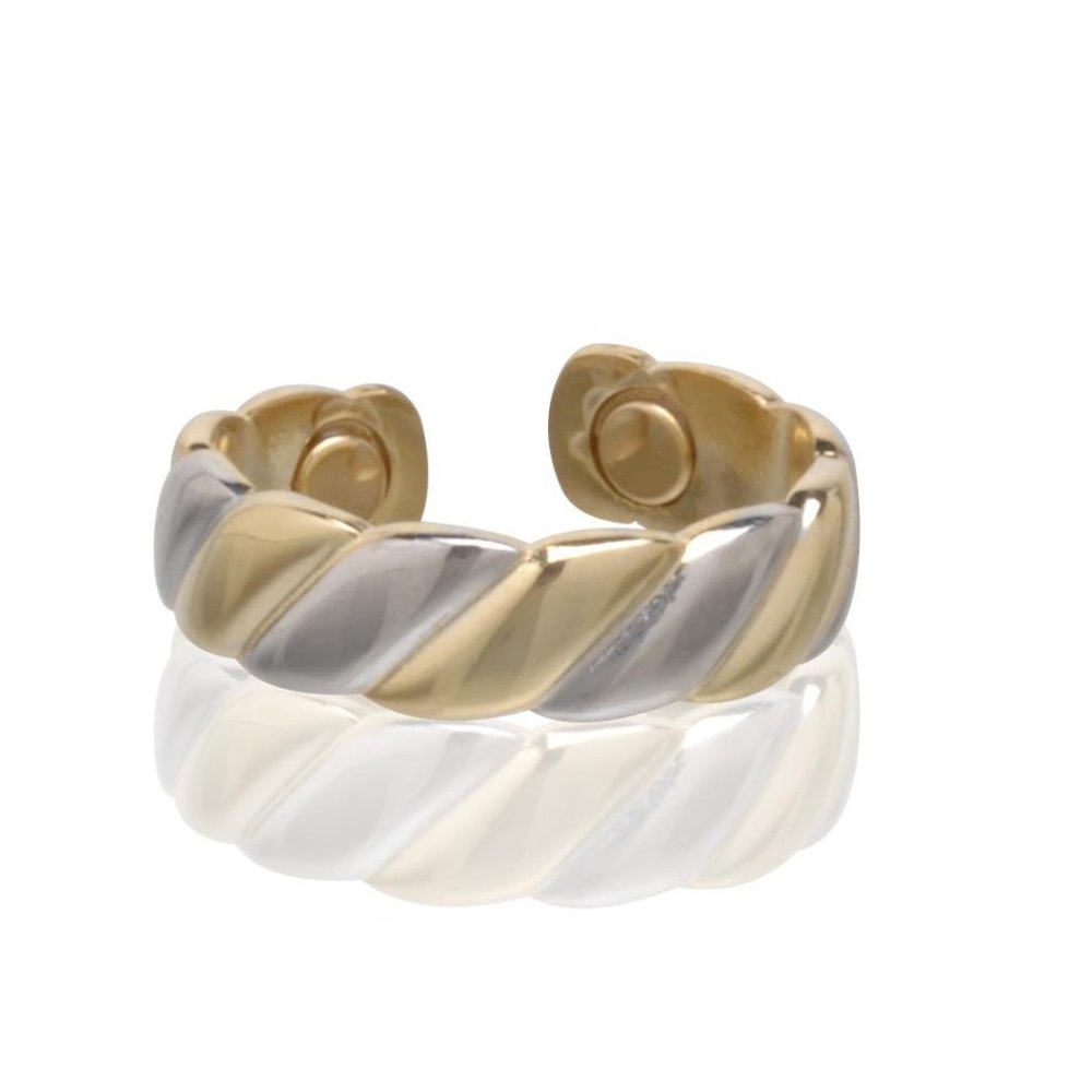 Magnetic Two Tone Ring - Arthritis Therapy Energy Ring